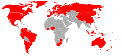 Уфологические сайты на карте мира