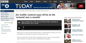 Национальная служба управления воздушным движением Великобритании раз в месяц регистрирует появление НЛО
