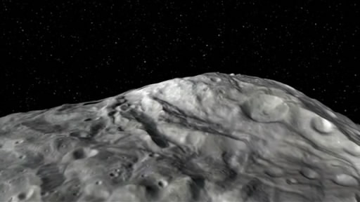 Модель поверхности астероида Веста